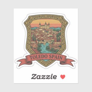 Toledo Spanje Alcazar Reizen Sticker