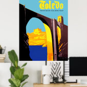 Toledo, Spanje. Brug over Middellandse zee Poster (Thuiskantoor)