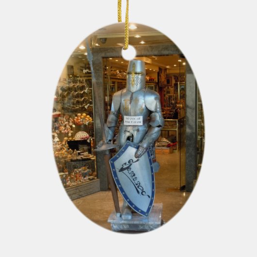 Toledo, Spanje - kerstboomversiering Keramisch Ornament (Achterkant)