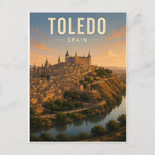Toledo Spanje Middeleeuwse Oude Stad Erfgoed Reize Briefkaart