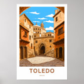 Toledo Spanje Reisprint Poster (Voorkant)