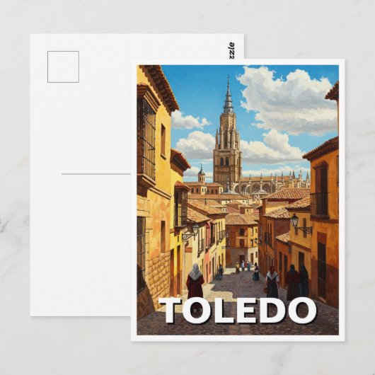 Toledo Spanje Reizen Briefkaart (Voorkant / Achterkant)