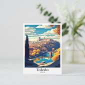 Toledo Spanje Reizen Illustratie Briefkaart (Staand voorkant)