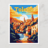 Toledo Spanje Reizen  Illustratie Briefkaart (Voorkant)