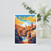 Toledo Spanje Reizen  Illustratie Briefkaart (Staand voorkant)