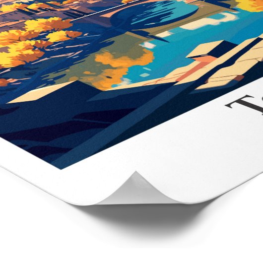 Toledo Spanje Reizen  Illustratie Poster (Hoek)