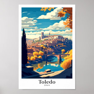 Toledo Spanje Reizen  Illustratie Poster