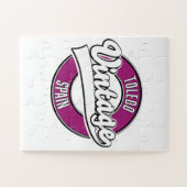 Toledo spanje retro stijl logo legpuzzel (Horizontaal)