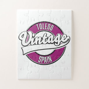 Toledo spanje retro stijl logo legpuzzel