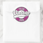 Toledo spanje retro stijl logo ronde sticker (Tas)