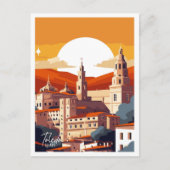 Toledo Spanje vintage reisillustratie Briefkaart (Voorkant)