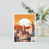 Toledo Spanje vintage reisillustratie Briefkaart (Staand voorkant)