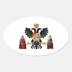 Toledo (Spanje) Wapenstoofpot Ovale Sticker