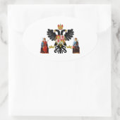 Toledo (Spanje) Wapenstoofpot Ovale Sticker (Tas)