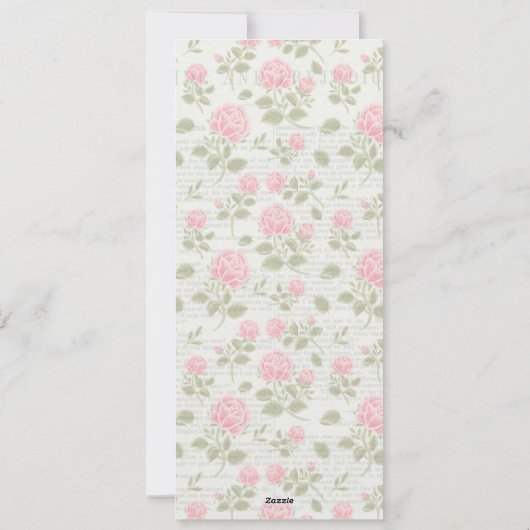 Tolerable - Jane Austen Bloemen Bladwijzer Feestdagenkaart (Achterkant)