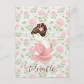 Tolerable - Jane Austen Floral  Briefkaart (Voorkant)