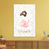 Tolerable - Jane Austen Floral Canvas Afdruk (Insitu (Woonkamer))
