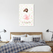 Tolerable - Jane Austen Floral Canvas Afdruk (Insitu (Slaapkamer))