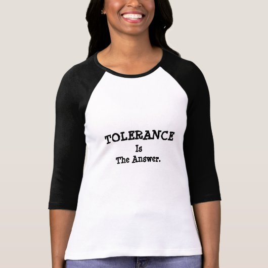 TOLERANCE WOMENS T-Shirt (Voorkant)