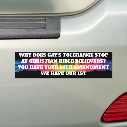 TOLERANTIE BUMPERSTICKER (Op auto)
