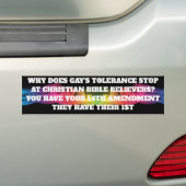 TOLERANTIE BUMPERSTICKER (Op auto)