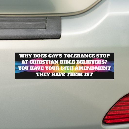 TOLERANTIE BUMPERSTICKER (Op auto)