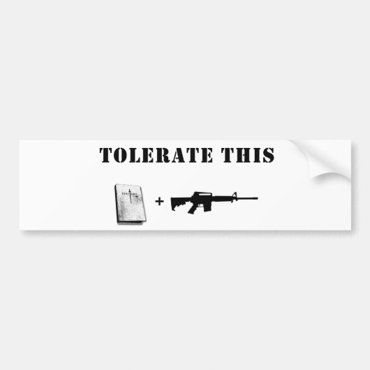 Tolerantie Bumpersticker (Voorkant)