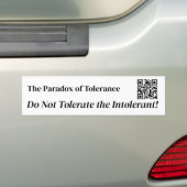 Tolerantie Bumpersticker (Op auto)