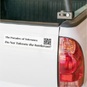 Tolerantie Bumpersticker (Op Truck)