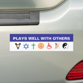 Tolerantie Bumpersticker (Op auto)