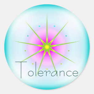 Tolerantie (deugdelijke sticker) ronde sticker