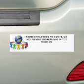 TOLERANTIE EN EENHEID BUMPERSTICKER (Op auto)