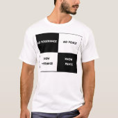 Tolerantie = Vrede T-shirt (Voorkant)
