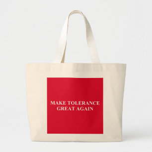Tolerantie weer geweldig grote tote bag
