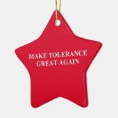 Tolerantie weer geweldig keramisch ornament (Links)