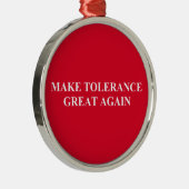 Tolerantie weer geweldig metalen ornament (Rechts)