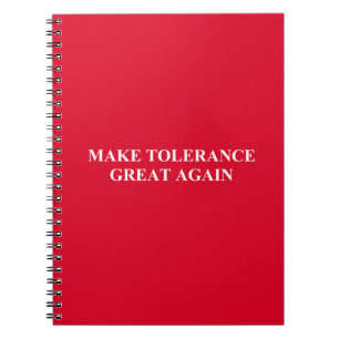 Tolerantie weer geweldig notitieboek