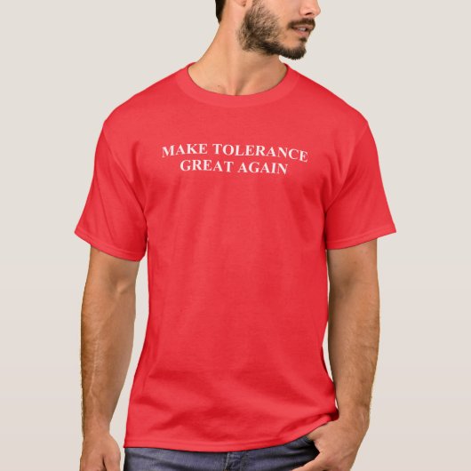Tolerantie weer geweldig t-shirt (Voorkant)