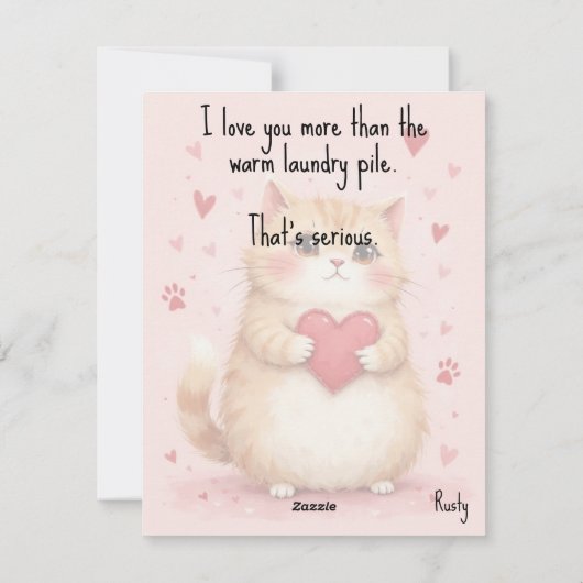 💘🐈Tolerantly Yours Feestdagenkaart (Achterkant)