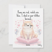 💘🐈Tolerate This Love Feestdagenkaart (Achterkant)