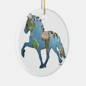 Tolheffing op de wereld keramisch ornament (Rechts)