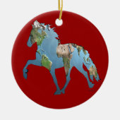 Tolheffing op de wereld keramisch ornament (Voorkant)