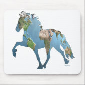 Tolheffing op de wereld muismat (Voorkant)