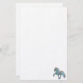 Tolheffing over het mondiale paard briefpapier (Voorkant / Achterkant)