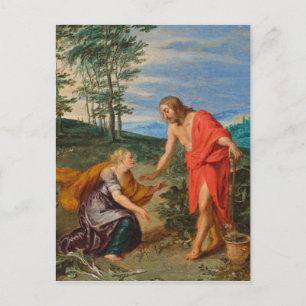 Toli Me Tangere Jesus en Mary Magdalene" Briefkaart