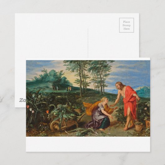 Toli Me Tangere Jesus en Mary Magdalene" Briefkaart (Voorkant / Achterkant)