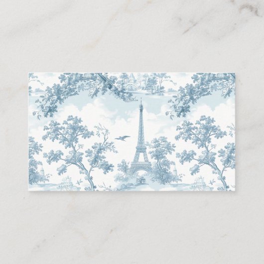 Tolie Blauw Frans Hoeveel bogen baby shower spel Informatiekaartje (Achterkant)