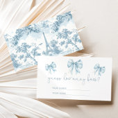 Tolie Blauw Frans Hoeveel bogen baby shower spel Informatiekaartje