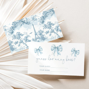 Tolie Blauw Frans Hoeveel bogen baby shower spel Informatiekaartje