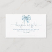 Tolie Blue Franse strik Luier verloot ticket Informatiekaartje (Voorkant)